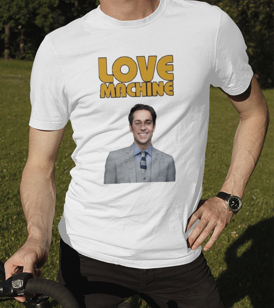 Zachary Levi Love Machine Raglan Smiling Style T-Shirt