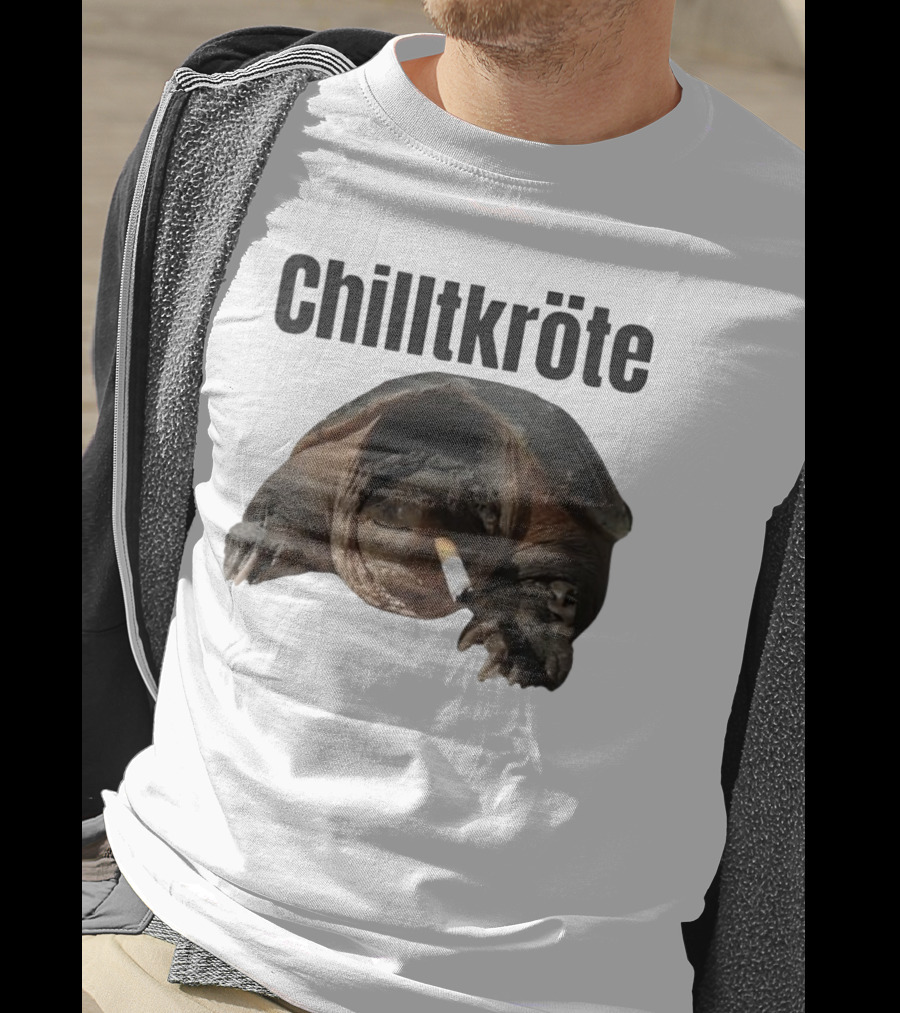 Chilltkröte Snapping Turtle With Cigarette Chelydra Serpentina T-Shirt