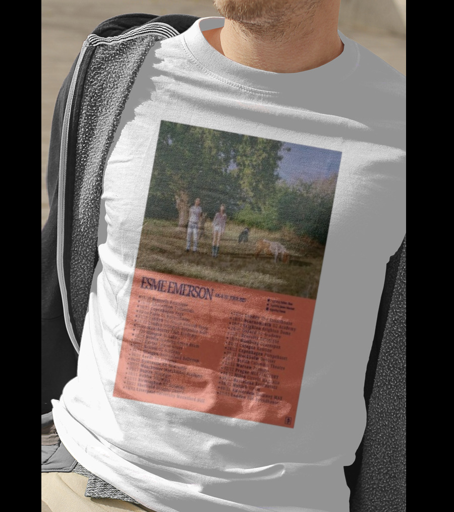 ESME EMERSON UK EU Tour 2025 Dates Featuring Dublin Paris Amsterdam London Glasgow Barcelona T-Shirt