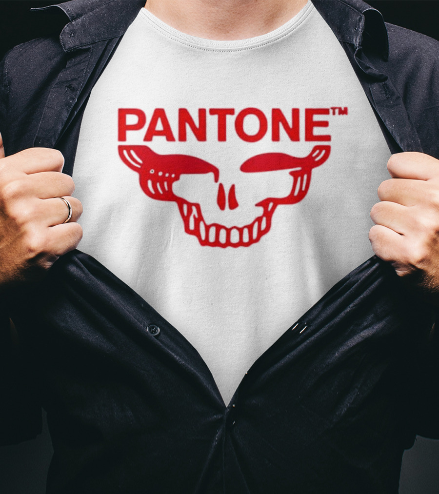 Grateful Red SYF Stealie Pantone Skull Red T-Shirt