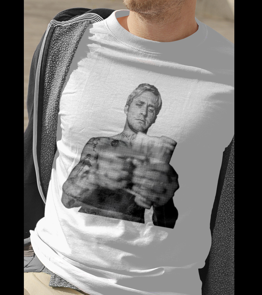 Handsome Luke Counting Money Tattoo Portrait T-Shirt