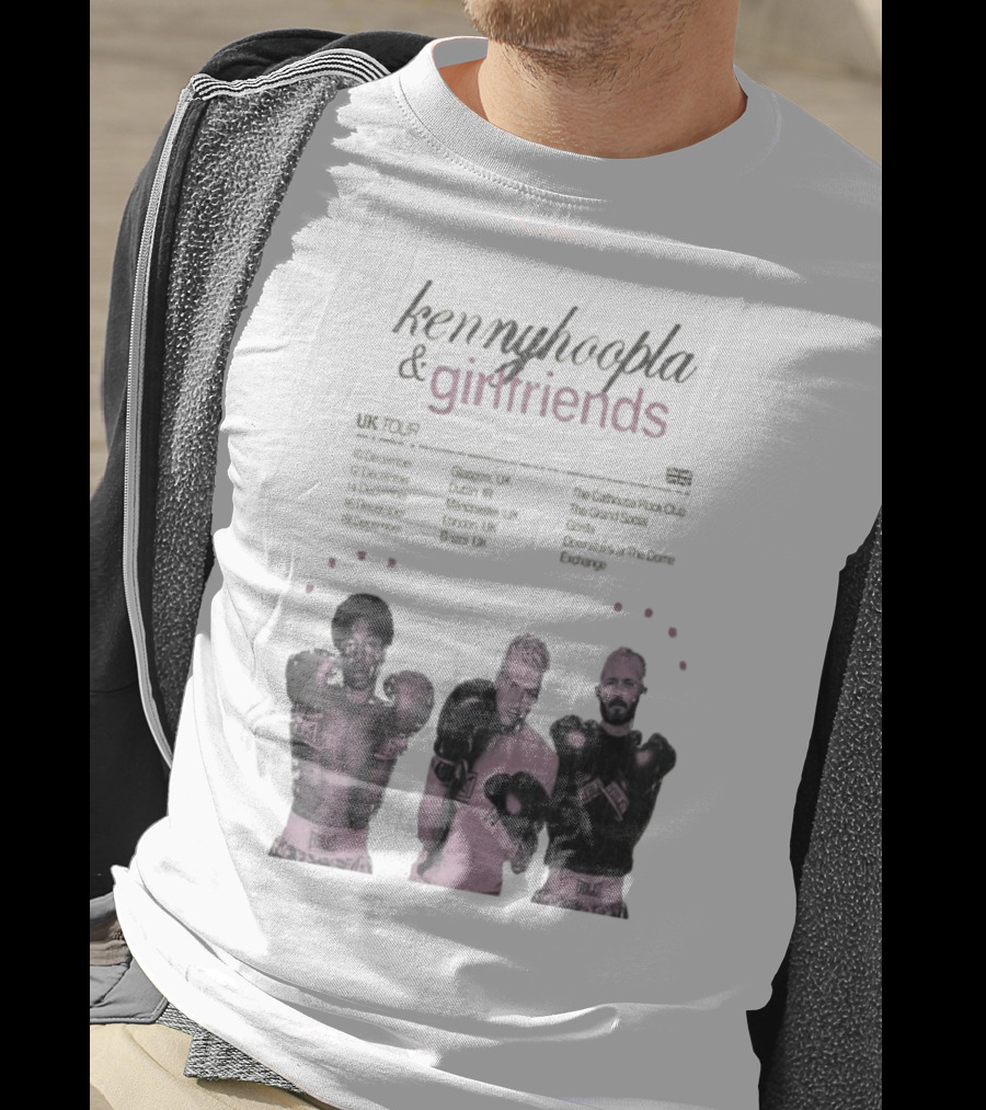 KennyHoopla And Girlfriends EU UK Tour 2025 Boxing Themed Dates UK EU Cities T-Shirt