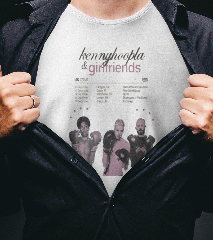 KennyHoopla And Girlfriends EU UK Tour 2025 Boxing Themed Dates UK EU Cities T-Shirt