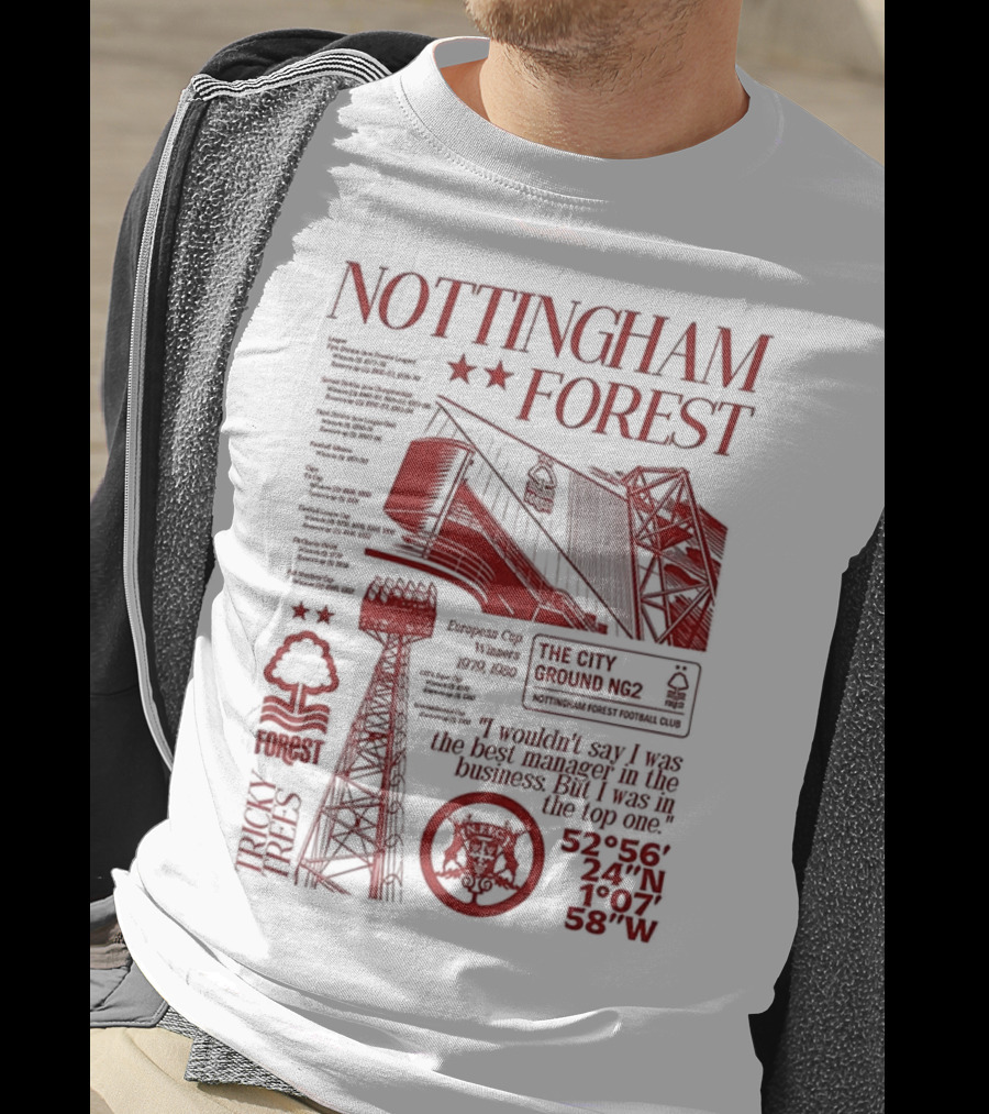 Nottingham Forest Premier League City Ground Nottinghamshire Football Club T-Shirt
