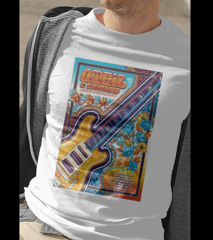 Oteil And Friends Fall 25 Tour Harrisburg PA Guitar Art T-Shirt