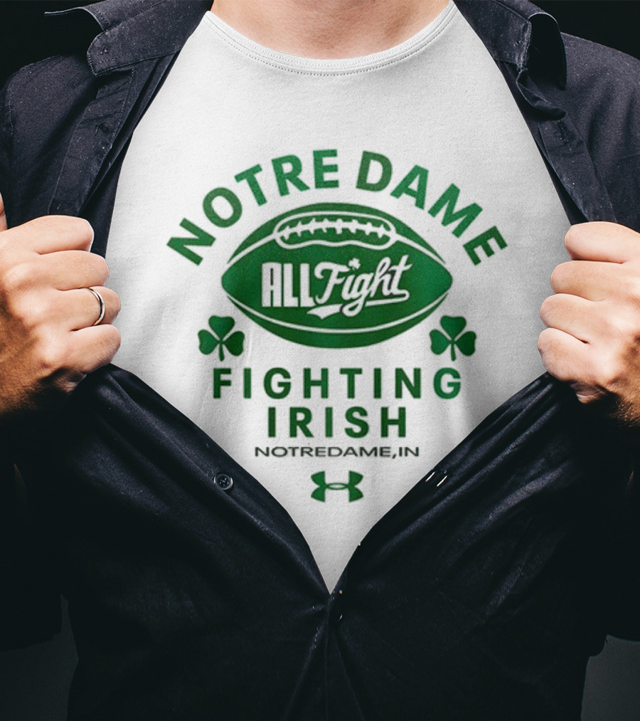 Notre Dame Fighting Irish All Fight Football NotreDameB.I.N Under Armour T-Shirt