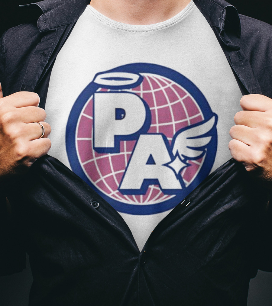 Project AEON Ethereum NFT Collection PA Halo Wing Pink Globe T-Shirt