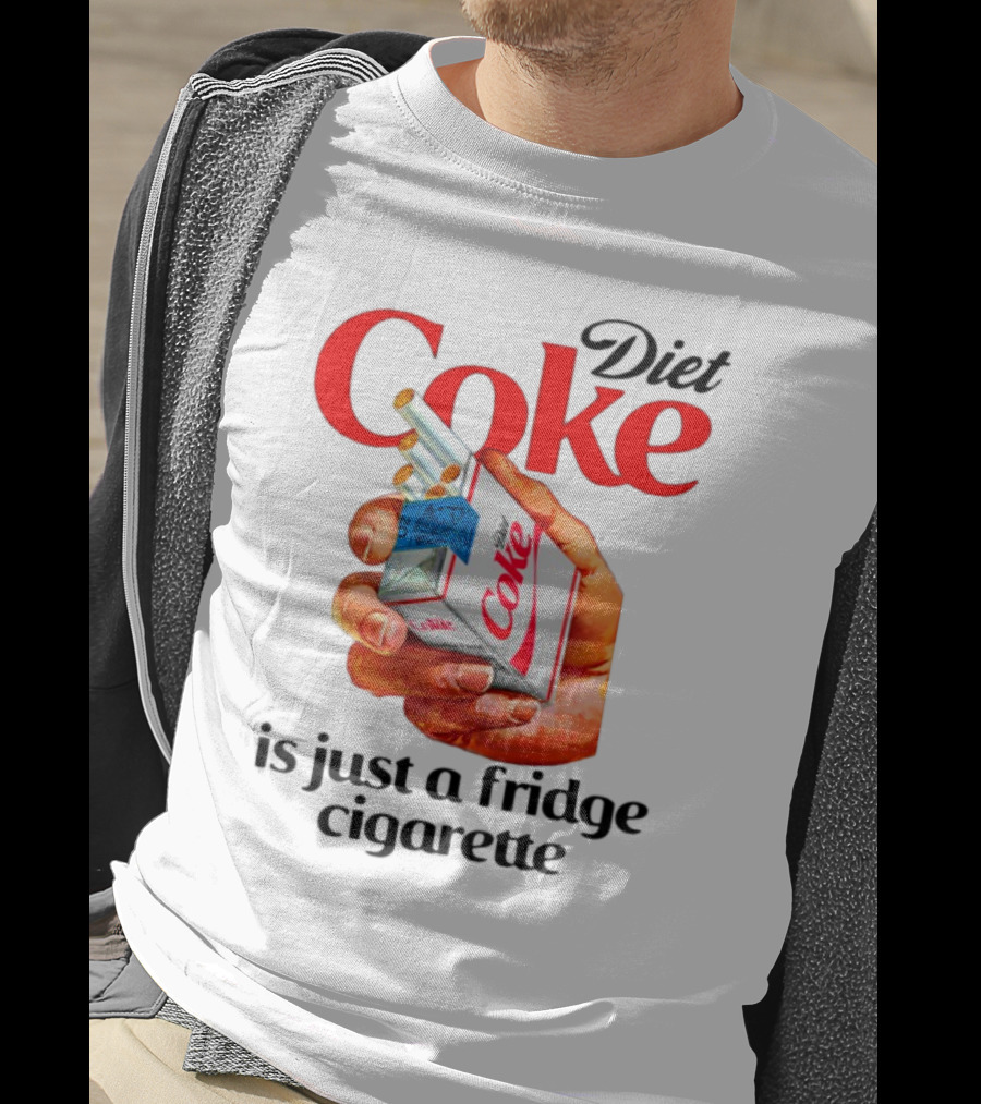 Diet Coke Cigarette Pack Parody Fridge Cigarettes T-Shirt