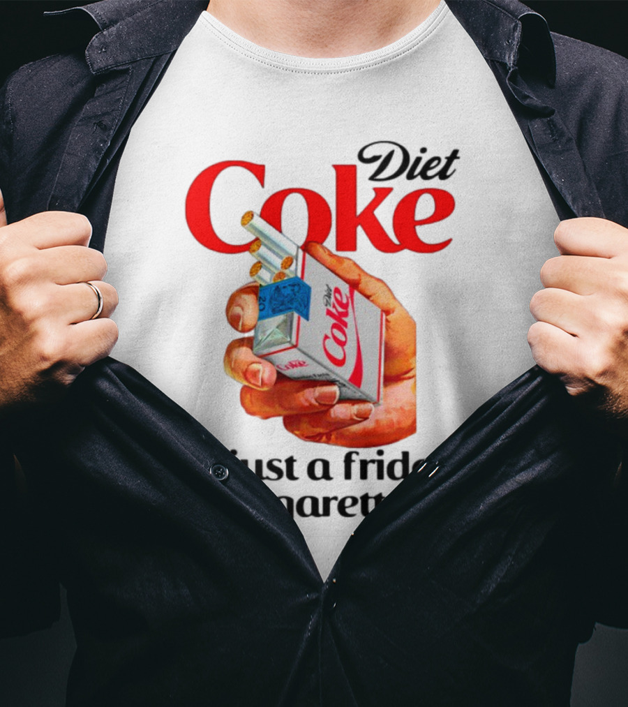 Diet Coke Cigarette Pack Parody Fridge Cigarettes T-Shirt
