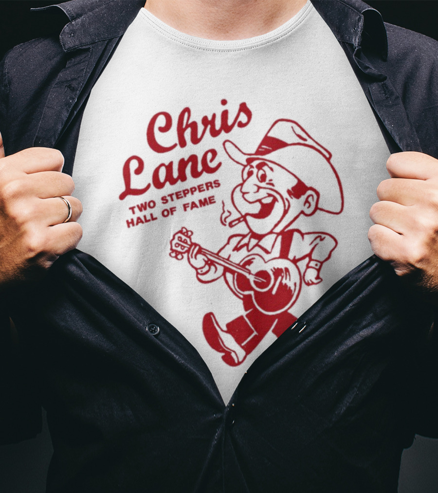 Chris Lane Two Steppers Hall Of Fame Cowboy Player T-Shirt