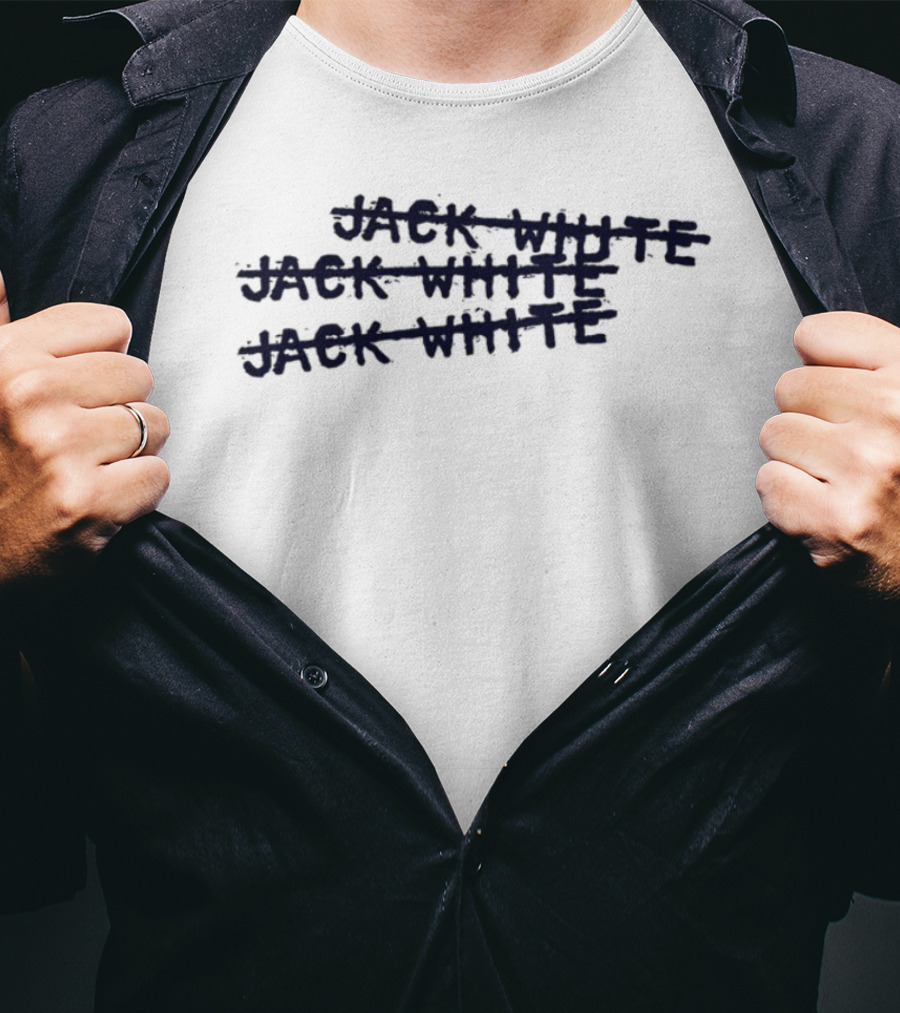 Jack White X3 Stacked Text T-Shirt