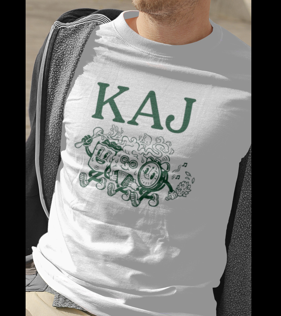 Kaj Retro Cartoon Floral Characters T-Shirt
