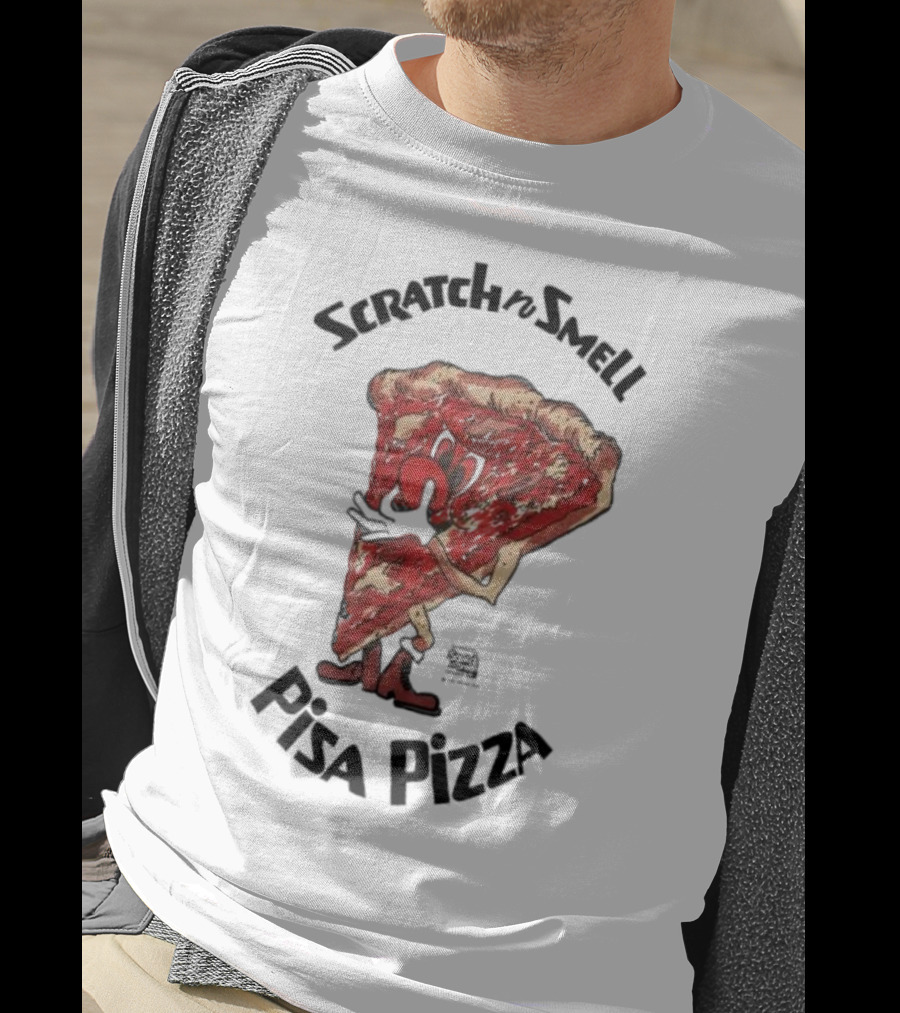 Scratchn Smell Pisa Pizza Slice Fun T-Shirt
