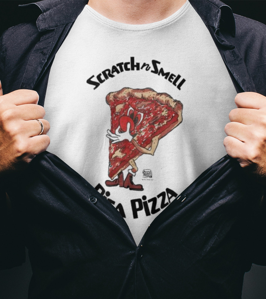 Scratchn Smell Pisa Pizza Slice Fun T-Shirt