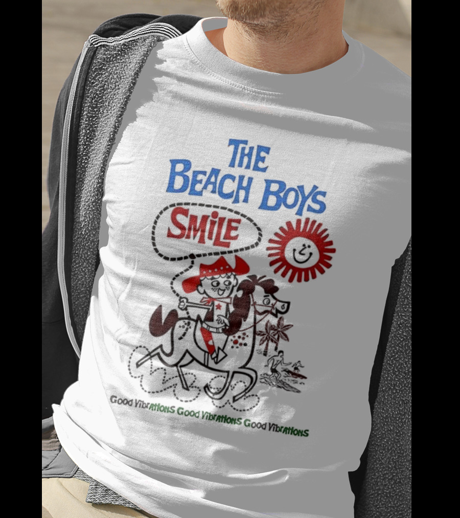 The Beach Boys Smile Album Artwork Sunshine Surfing Vibes T-Shirt