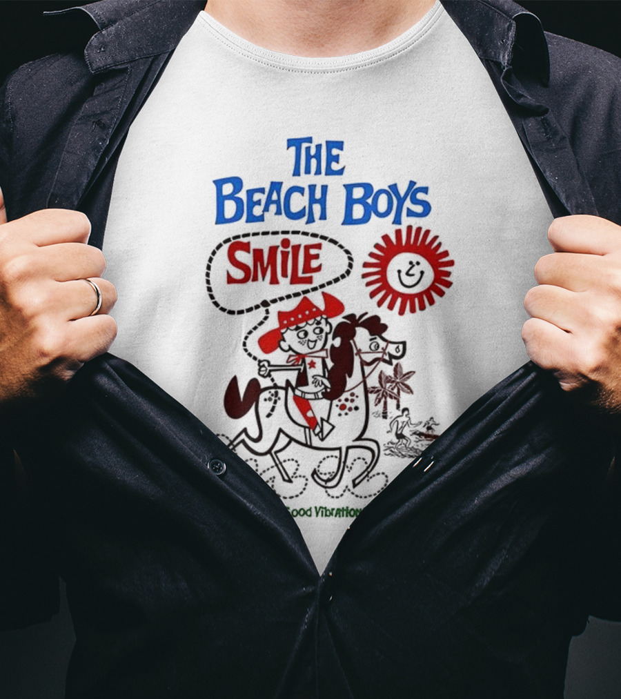 The Beach Boys Smile Album Artwork Sunshine Surfing Vibes T-Shirt