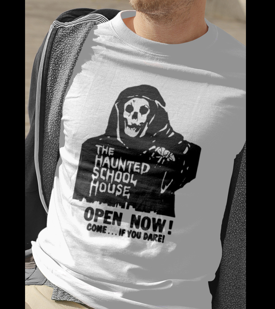 The Haunted School House Horror Movie Eerie Childhood Education Ghost Story T-Shirt