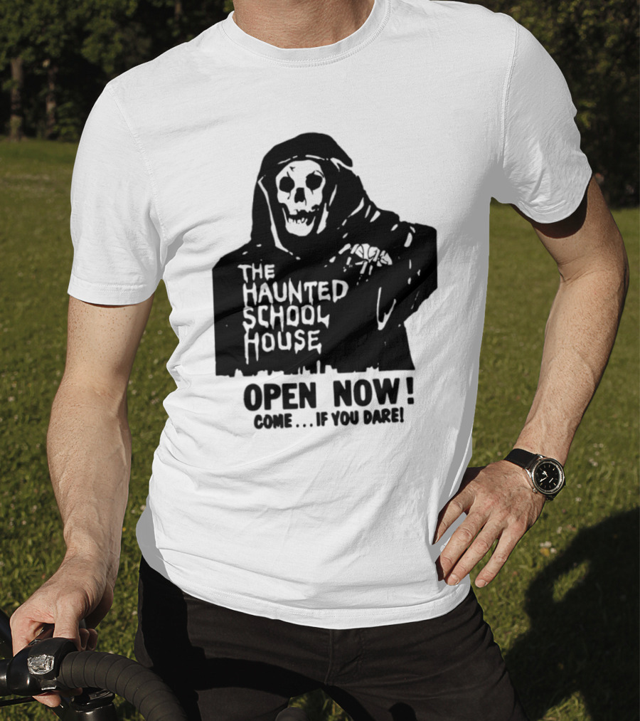The Haunted School House Horror Movie Eerie Childhood Education Ghost Story T-Shirt
