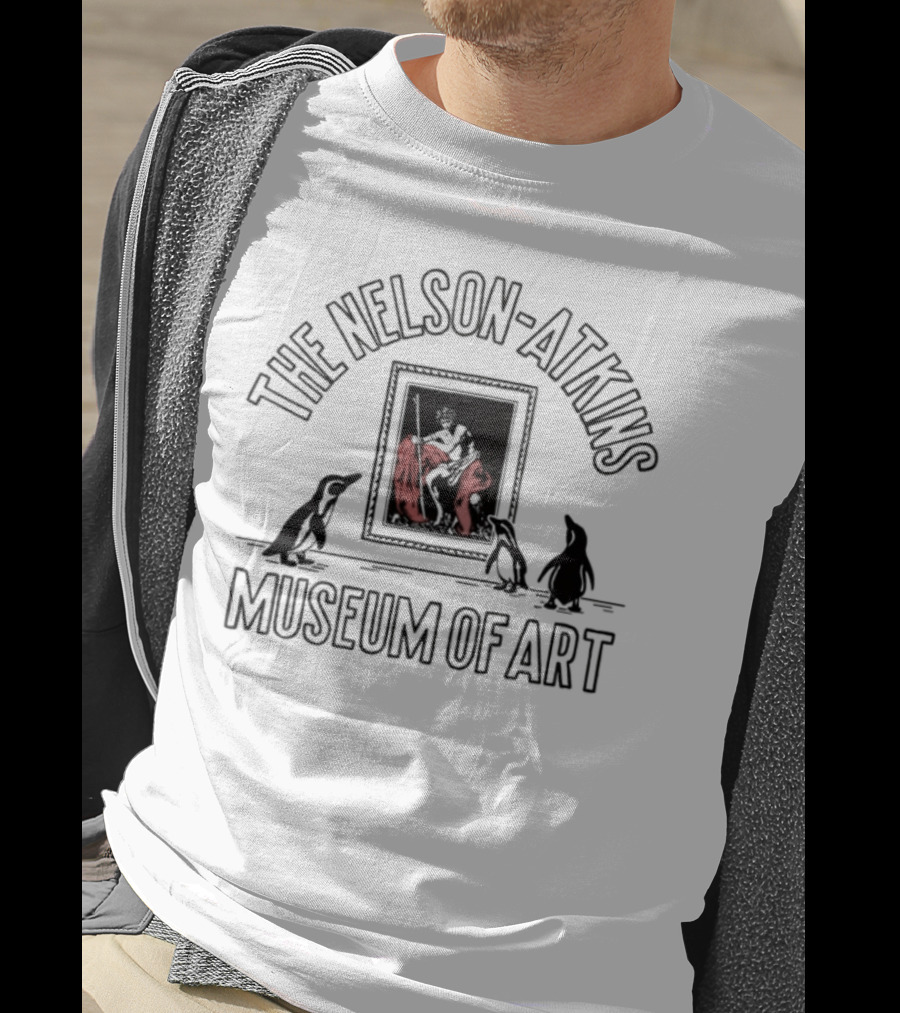 Nelson Atkins Museum Of Art Cats And Flamingo Painting T-Shirt