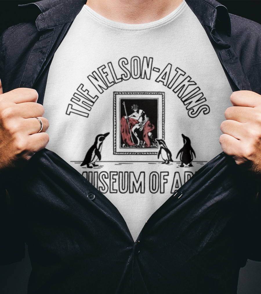 Nelson Atkins Museum Of Art Cats And Flamingo Painting T-Shirt