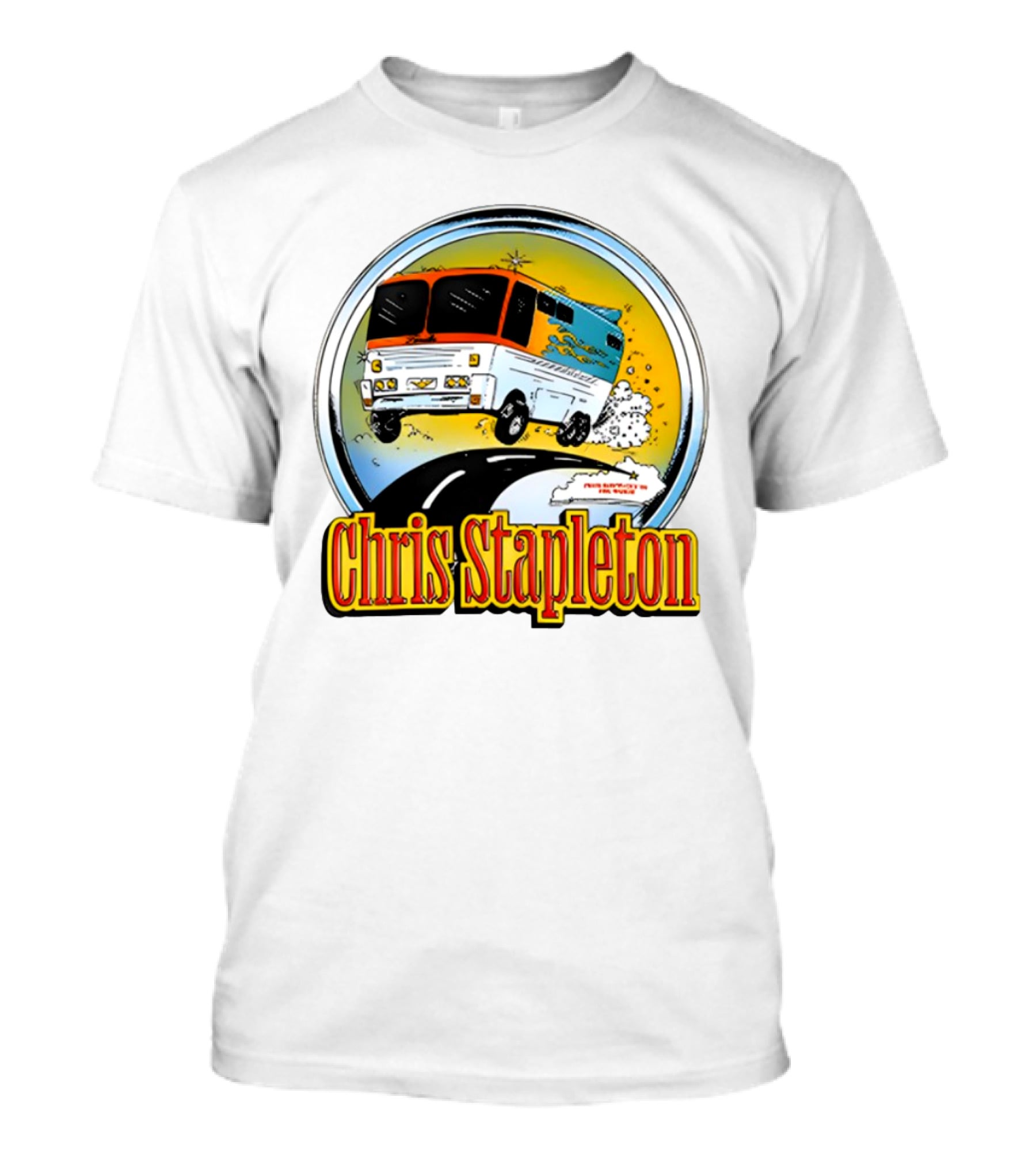 Chris Stapleton Youth Bus Flying Road Adventure T-Shirt