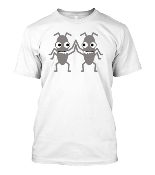 Ministryoftesting Bug High Five Iconic Duo Inspiring Software Testers T-Shirt