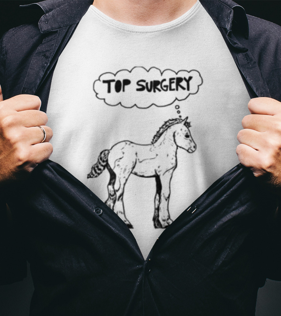 Oatmilklady Top Surgery Pony Graphic T-Shirt