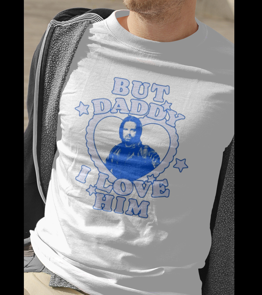 But Daddy I Love Him Bucky Barnes Blue Heart Stars T-Shirt