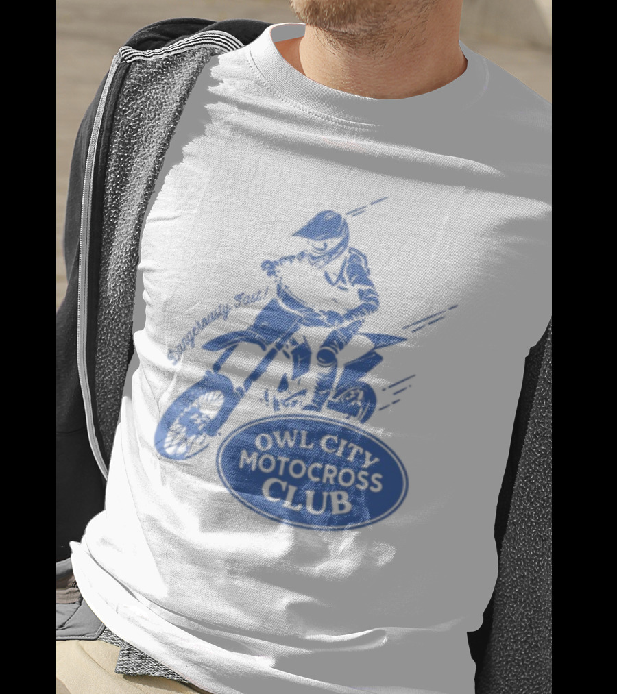 Owl City Motocross Club Dirt Bike Racer Adventure T-Shirt