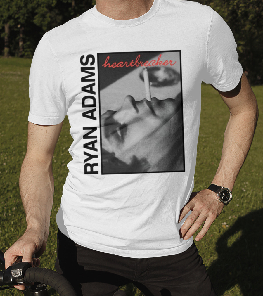 Ryan Adams Heartbreaker Anniversary Cigarette Portrait T-Shirt
