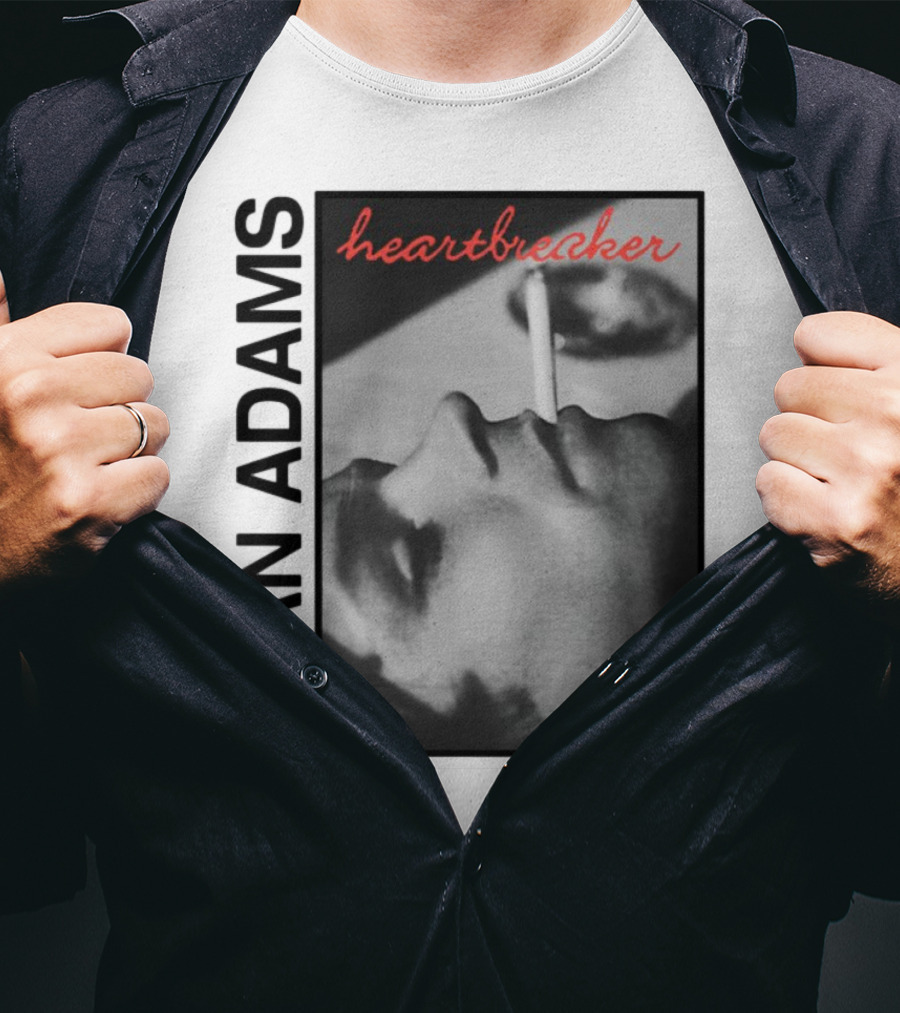 Ryan Adams Heartbreaker Anniversary Cigarette Portrait T-Shirt