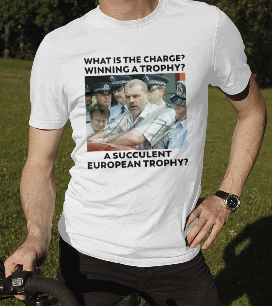 Winning A European Trophy Succulent Charge Police Scene T-Shirt