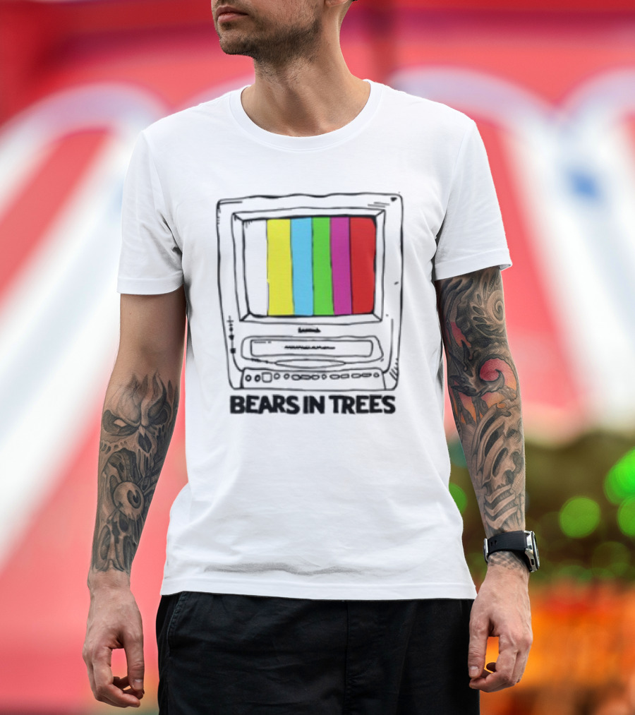 Bearsintrees TV Colorful Retro Bars Aesthetic T-Shirt