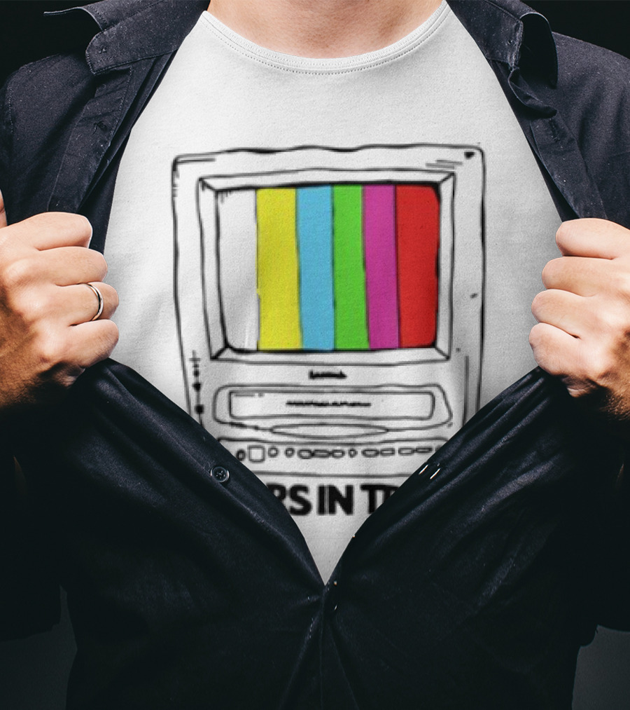 Bearsintrees TV Colorful Retro Bars Aesthetic T-Shirt