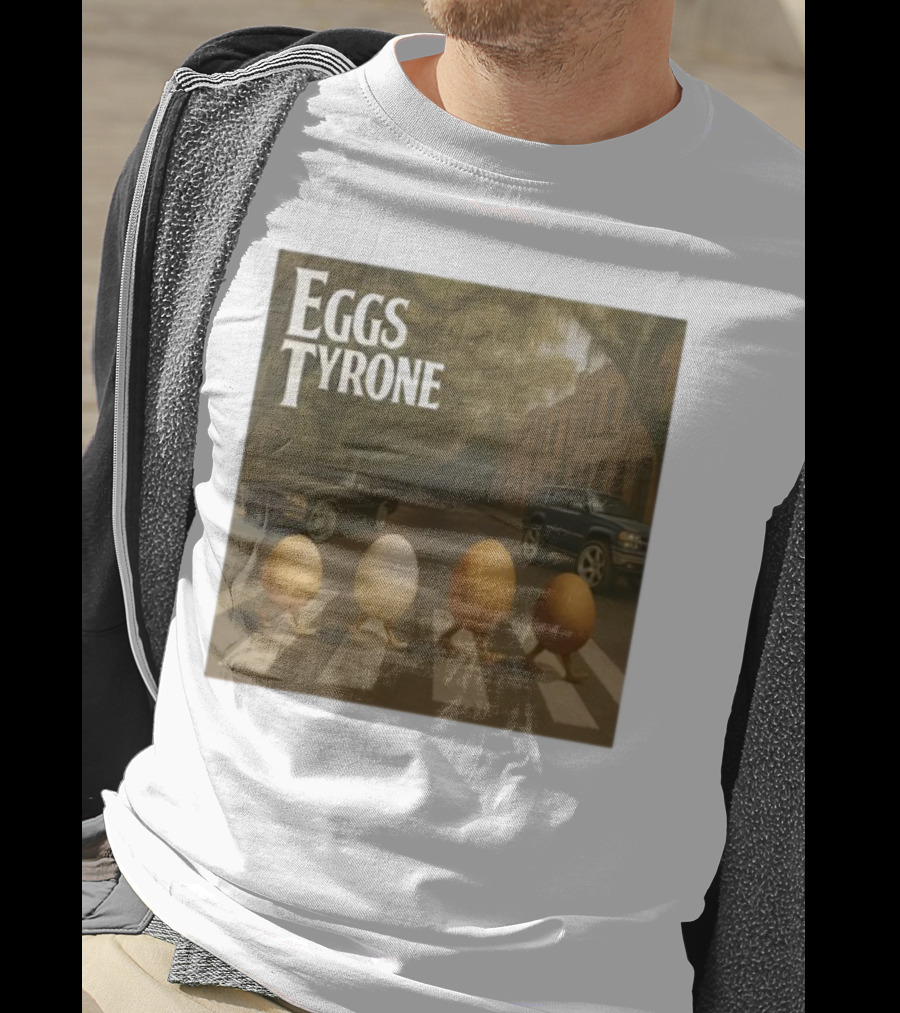Eggs Tyrone Abbey Road Parody Street Scene T-Shirt