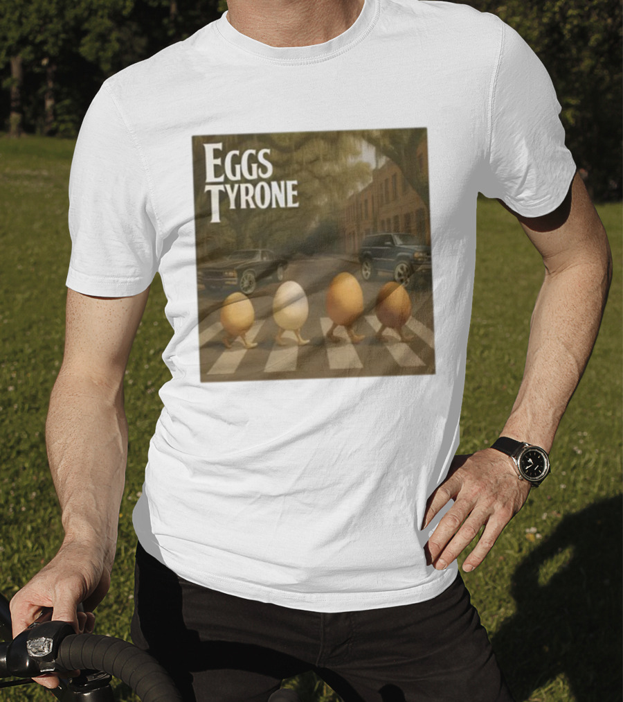 Eggs Tyrone Abbey Road Parody Street Scene T-Shirt