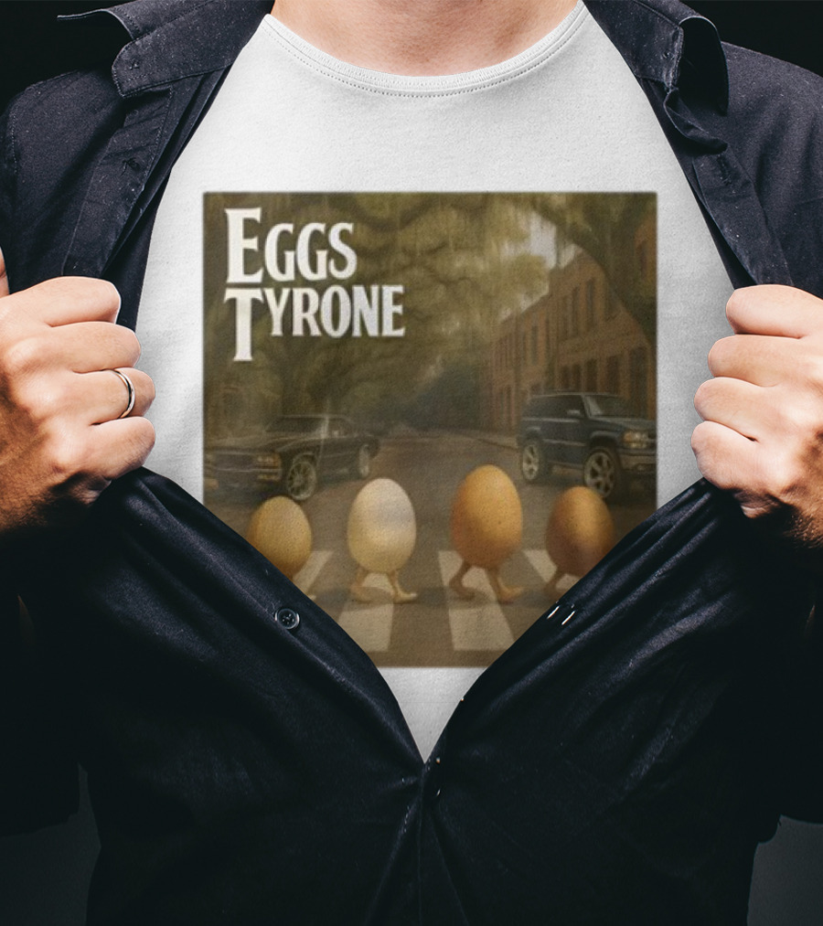 Eggs Tyrone Abbey Road Parody Street Scene T-Shirt