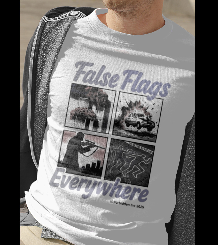 False Flags Explosions Imagery Everywhere T-Shirt
