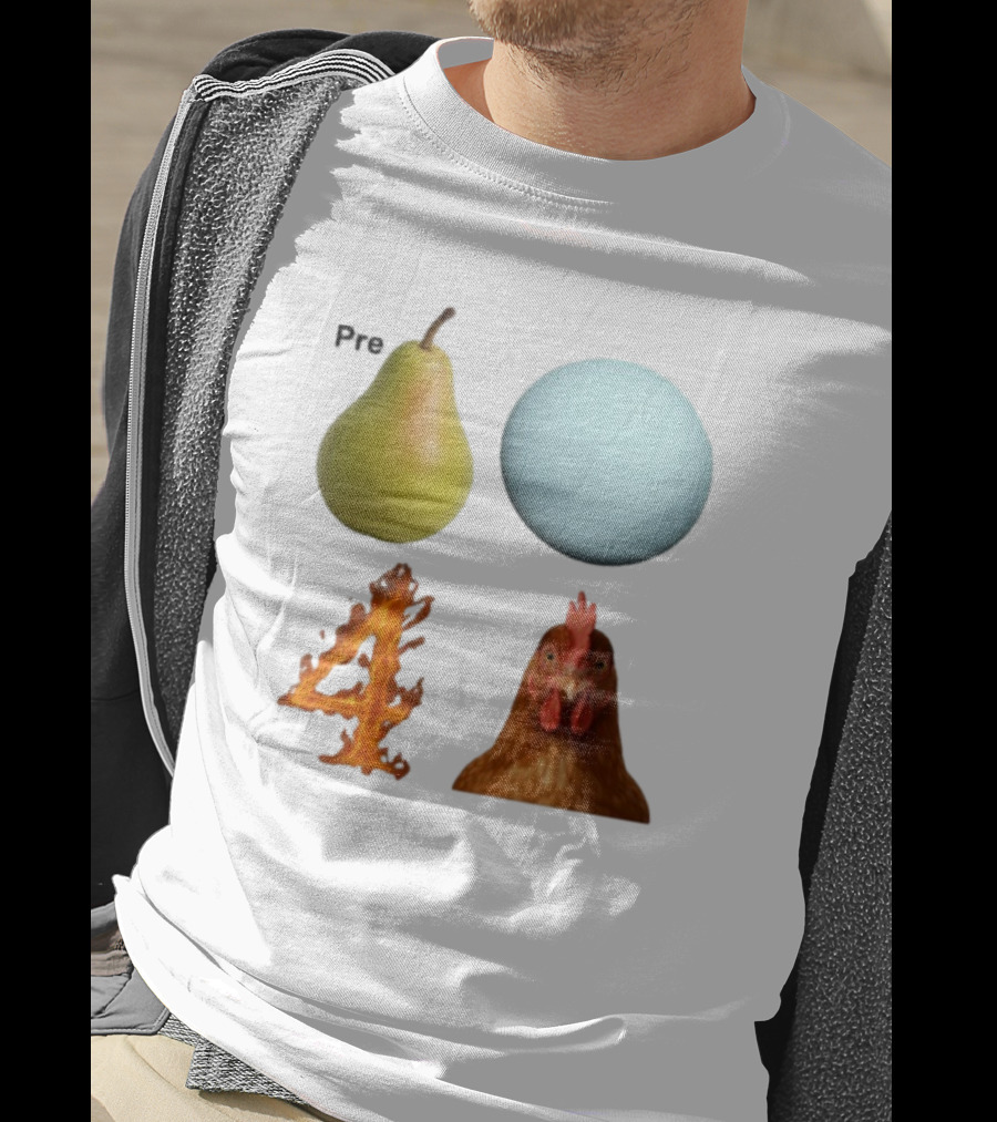 Prepare Pear Sphere Fire Chicken T-Shirt