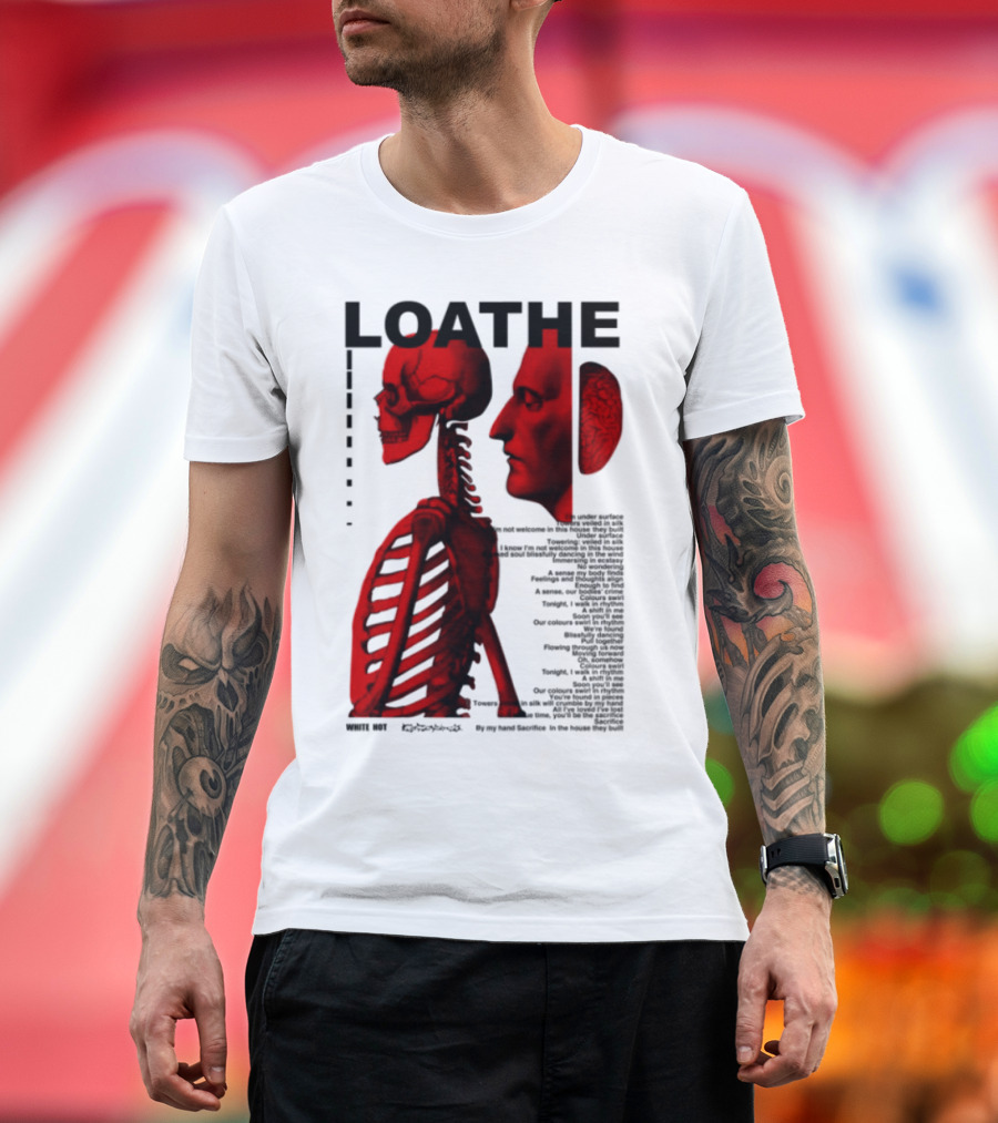 Loathe Anatomy Skull And Brain Illustration T-Shirt