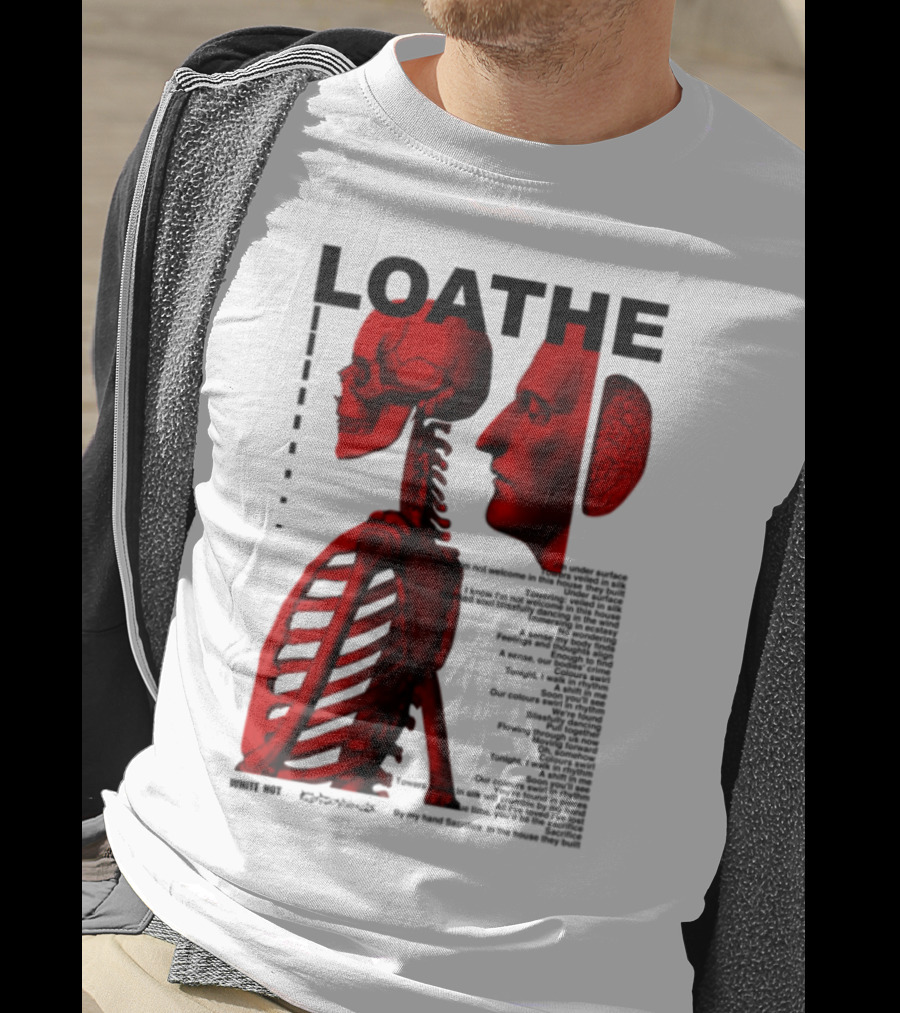 Loathe Anatomy Skull And Brain Illustration T-Shirt