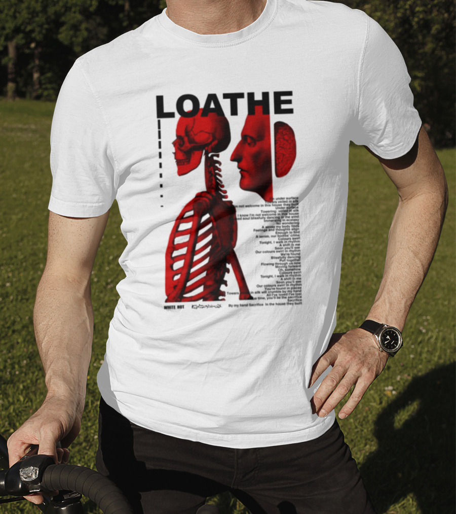 Loathe Anatomy Skull And Brain Illustration T-Shirt