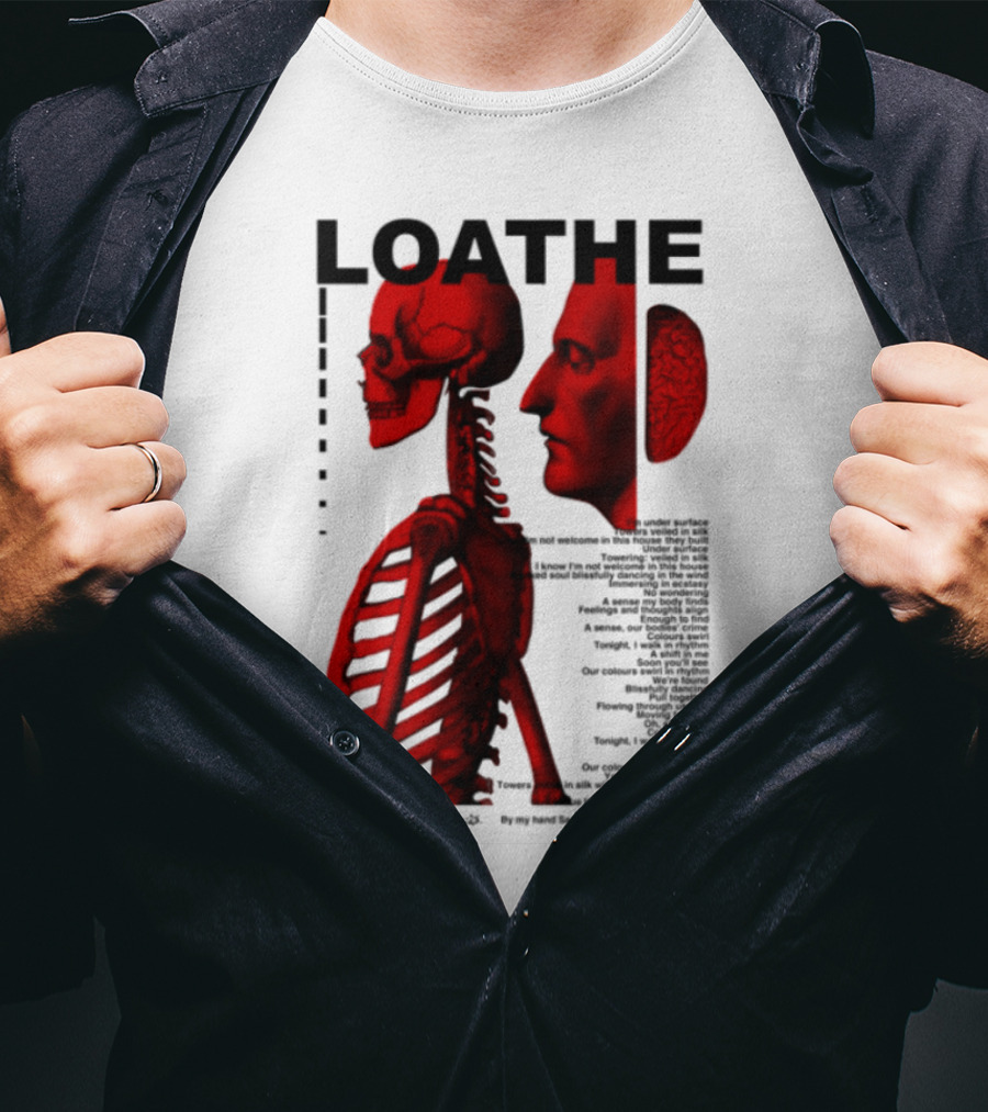 Loathe Anatomy Skull And Brain Illustration T-Shirt