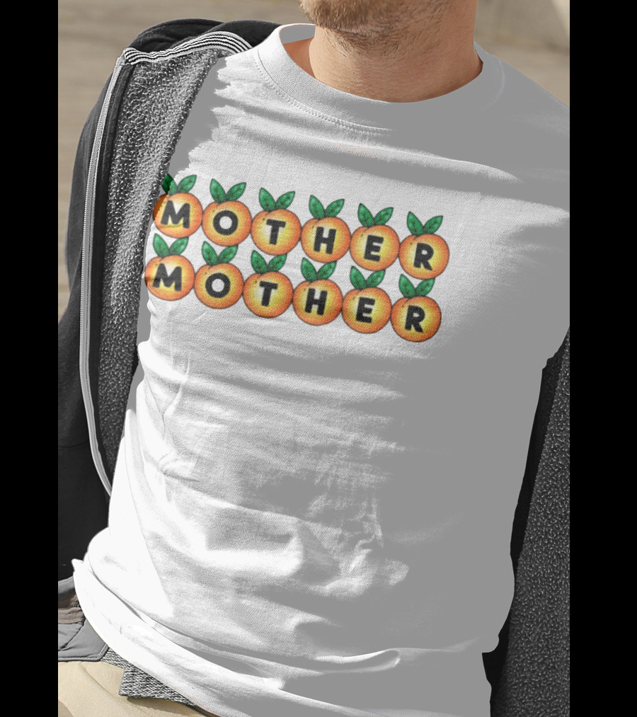 Mother Mother Peach Design Pattern T-Shirt