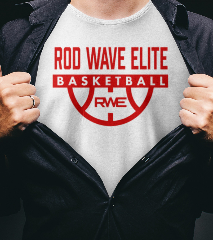 Rod Wave Elite Basketball RWE Performance White T-Shirt