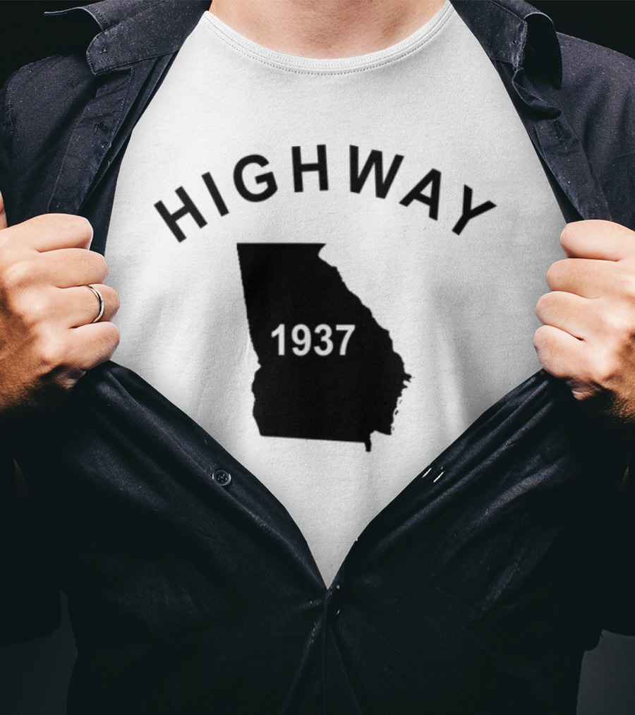 Highway 1937 Georgia Map Design Tyrus T-Shirt