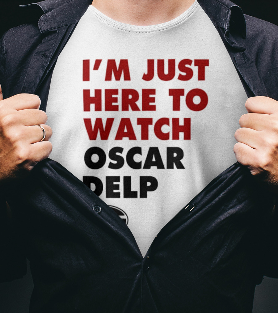 Georgia Bulldogs I'm Just Here To Oscar Delp T-Shirt
