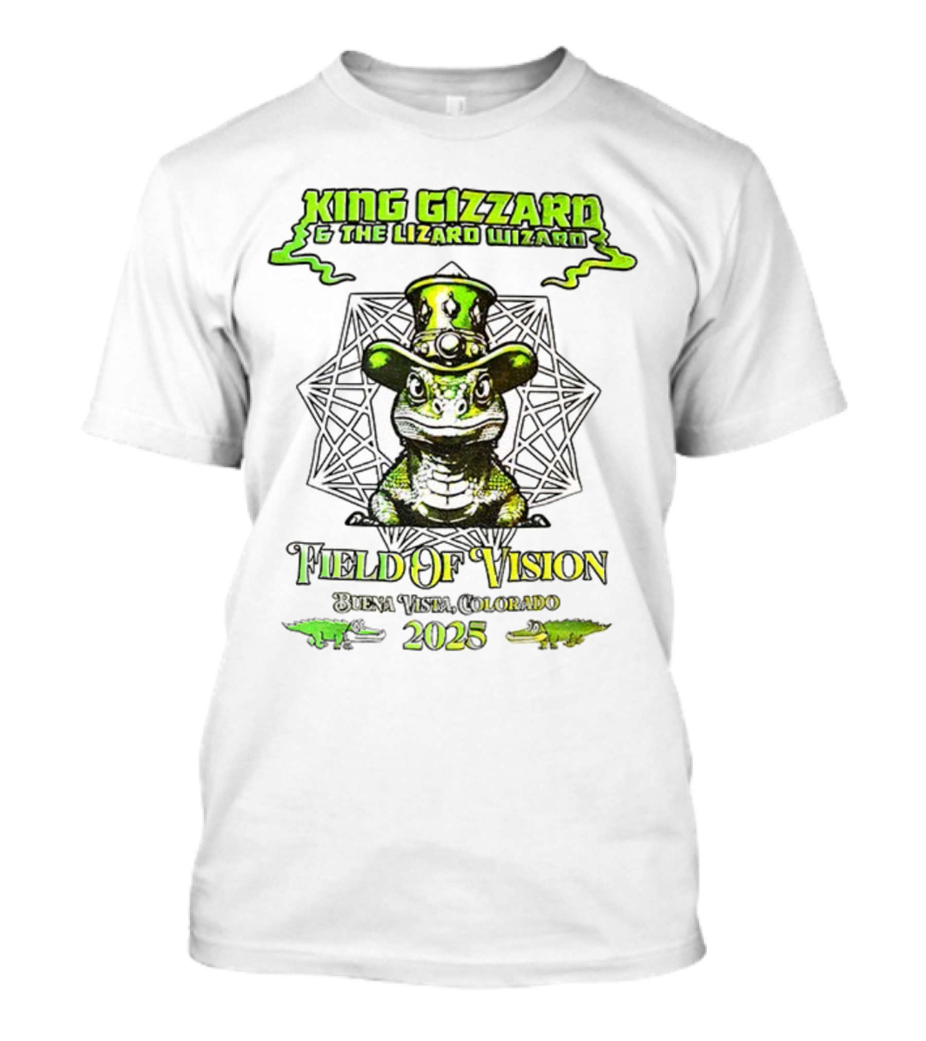 King Gizzard & The Lizard Wizard Field Of Vision 2025 Meadow Creek Buena Vista Colorado T-Shirt