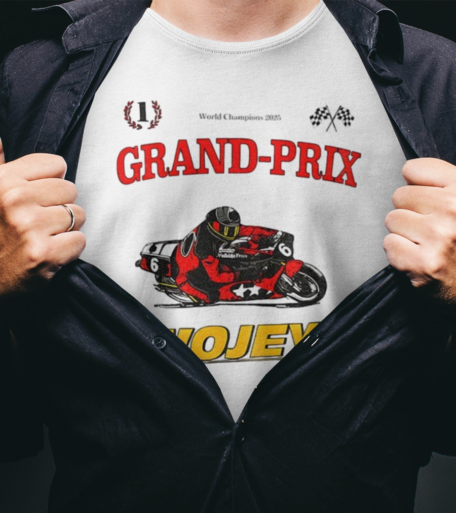 Grand Prix World Champions 2025 Twojeys Moto Racing Fan Club T-Shirt