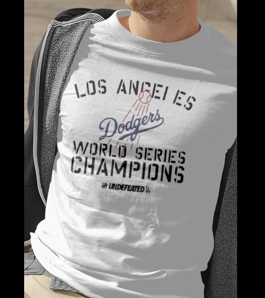 Los Angeles Dodgers New Era Undefeated World Series Champions T-Shirt